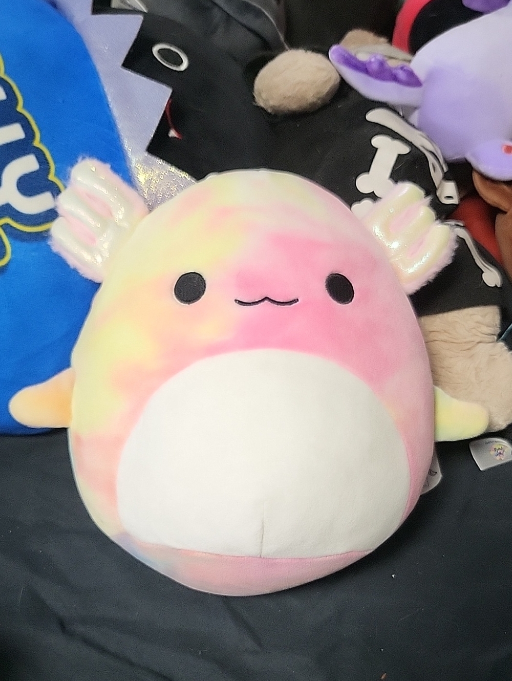 8inch Squishmallow Axolotl Stuffed Toy - Pastel Pink & Yellow